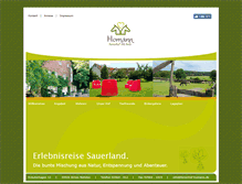 Tablet Screenshot of ferienhof-homann.de